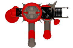 Robot Temalı Oyun Grubu E-500 PRK-500 | Temalı Metal Oyun Grupları | Erse Kent Mobilyaları